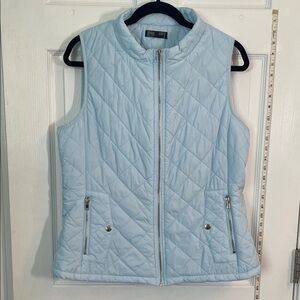 Light Blue Quilted Vest